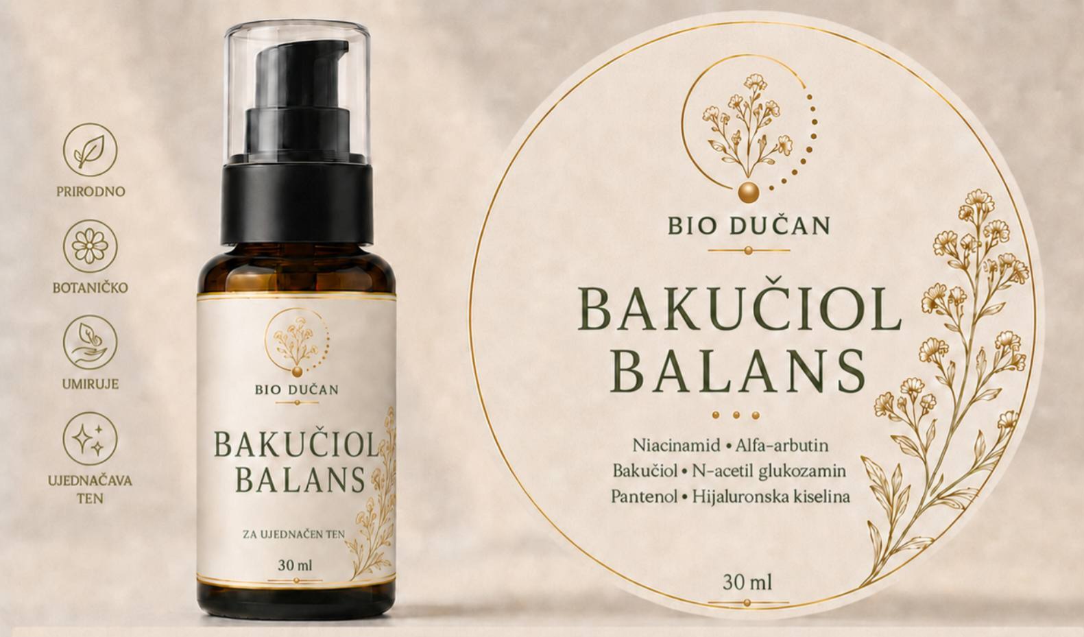 BAKUČIOL- KREMA ANTI-PIGMENT 30ML